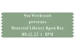 Sto Werkstatt presents Material Library Open Day